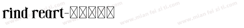 rind reart字体转换